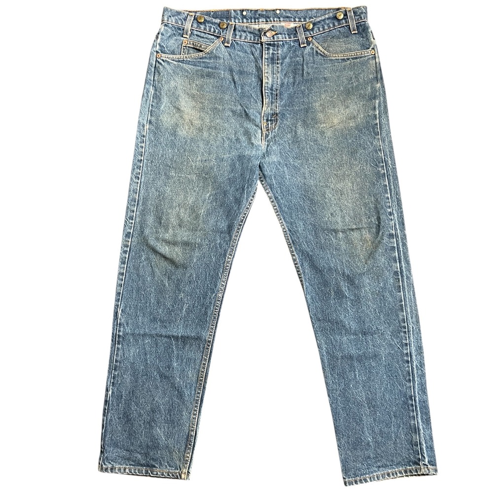 Vtg 90s Levi Strauss 505 Mens Jeans Regular Fit Straight Leg W40 L30 Denim USA